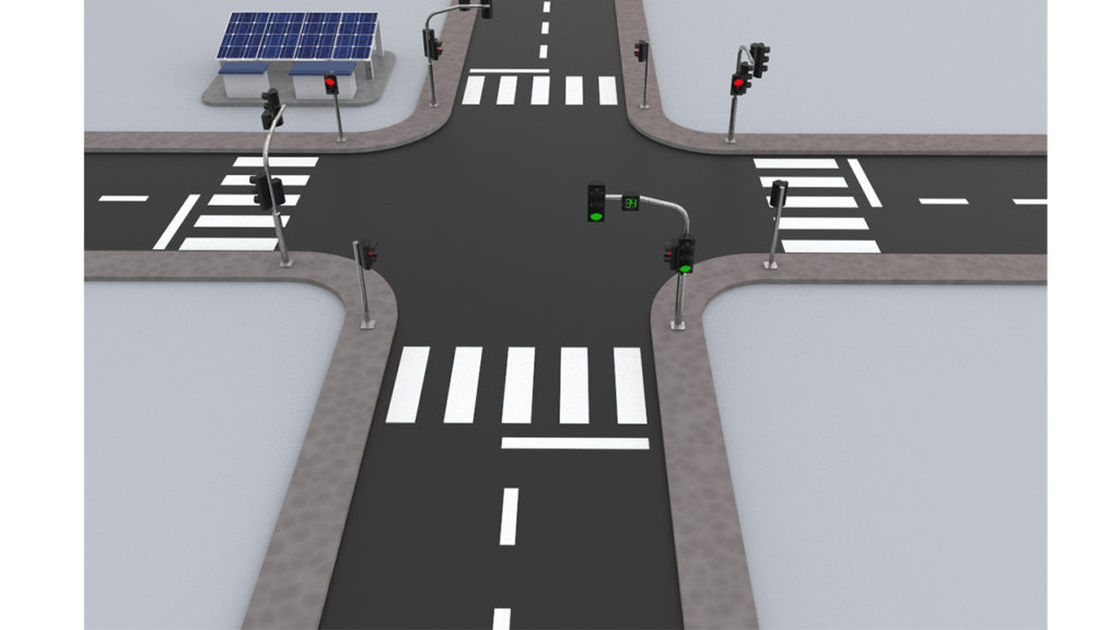 Solar (Hybrid) Traffic Intersection System (5kva)